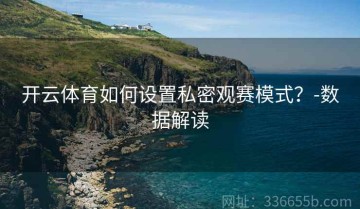 开云体育如何设置私密观赛模式？-数据解读