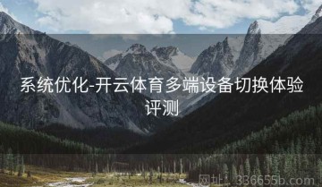 系统优化-开云体育多端设备切换体验评测
