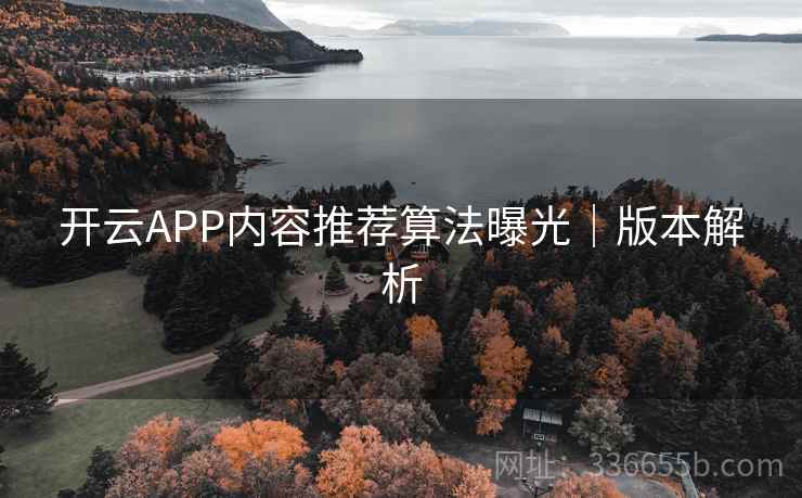 开云APP内容推荐算法曝光｜版本解析