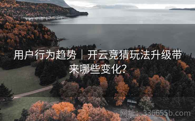用户行为趋势｜开云竞猜玩法升级带来哪些变化？